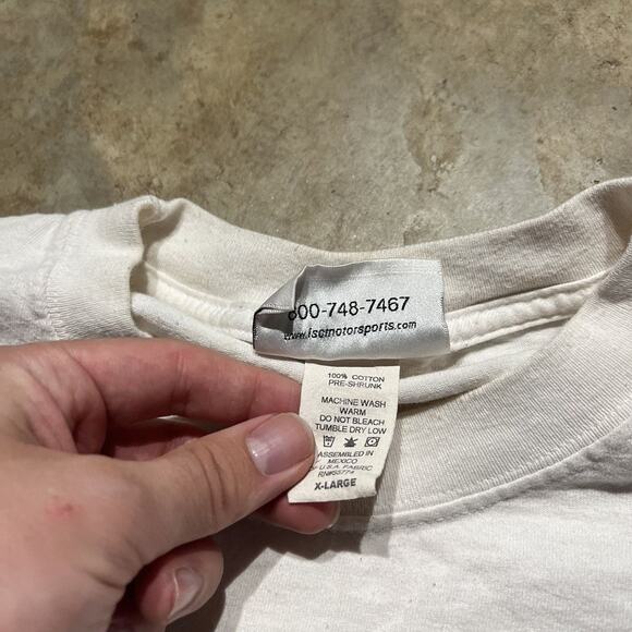 Vintage 2000s Daytona 400 White Nascar Racing T-Shirt - Picture 6 of 6